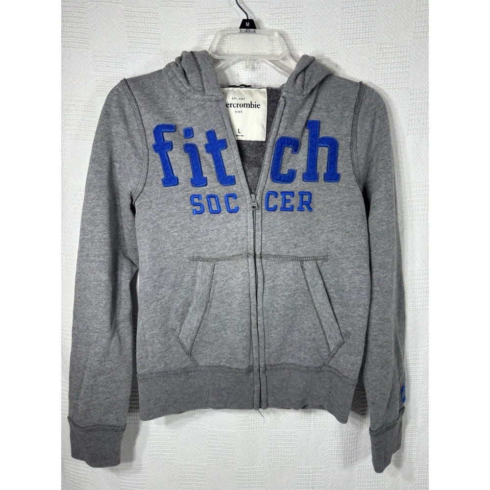 Abercrombie & Fitch Kids Y2K Full-Zip Hoodie Large Muscle fit